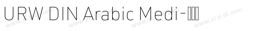 URW DIN Arabic Medi字体转换